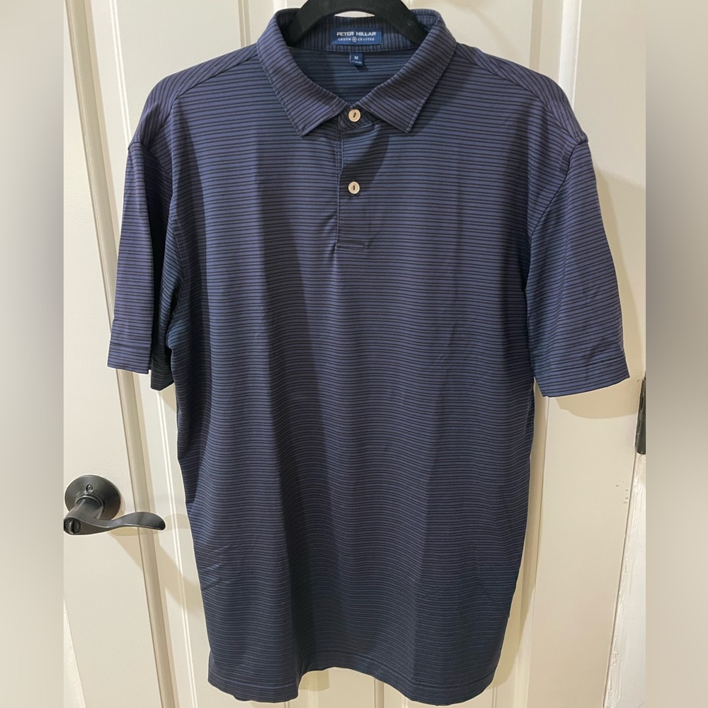 Peter Millar Collared Shirt - Blue/Indigo